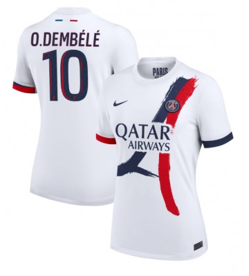 Paris Saint-Germain Ousmane Dembele #10 Udebanetrøje Dame 2024-25 Kort ærmer